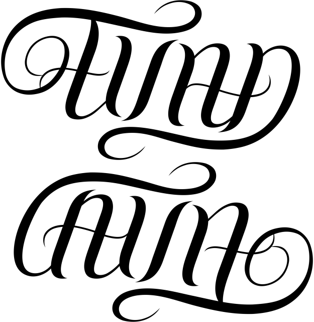 Two names one ambigram example